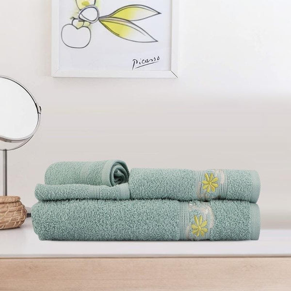 Buy Snuggly Towel (Blue) - Set Of Eight Towel Sets from Vaaree