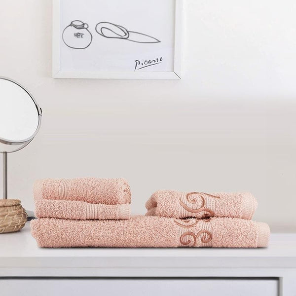 Buy Zen Zest Towel (Blush) - Set Of Four Towel Sets from Vaaree