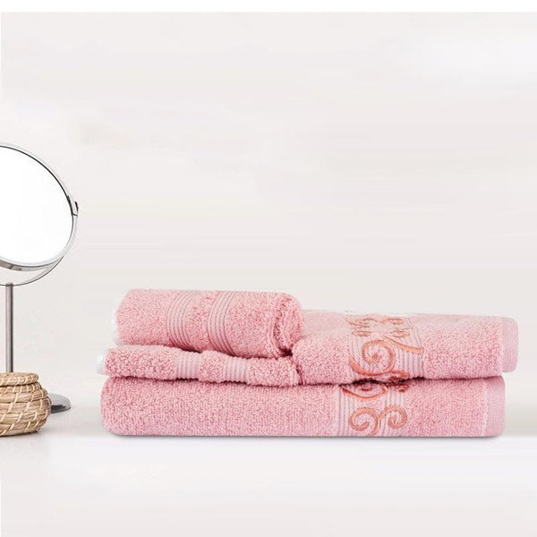 Buy Zen Zest Towel (Pink) - Set Of Four Towel Sets from Vaaree