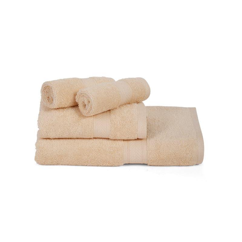 Buy Zen Zone Towel (Cream) - Set Of Four Towel Sets from Vaaree