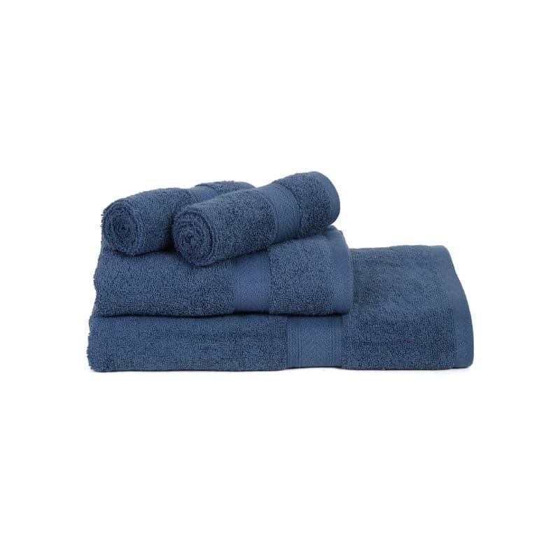 Buy Zen Zone Towel (Navy Blue) - Set Of Four Towel Sets from Vaaree