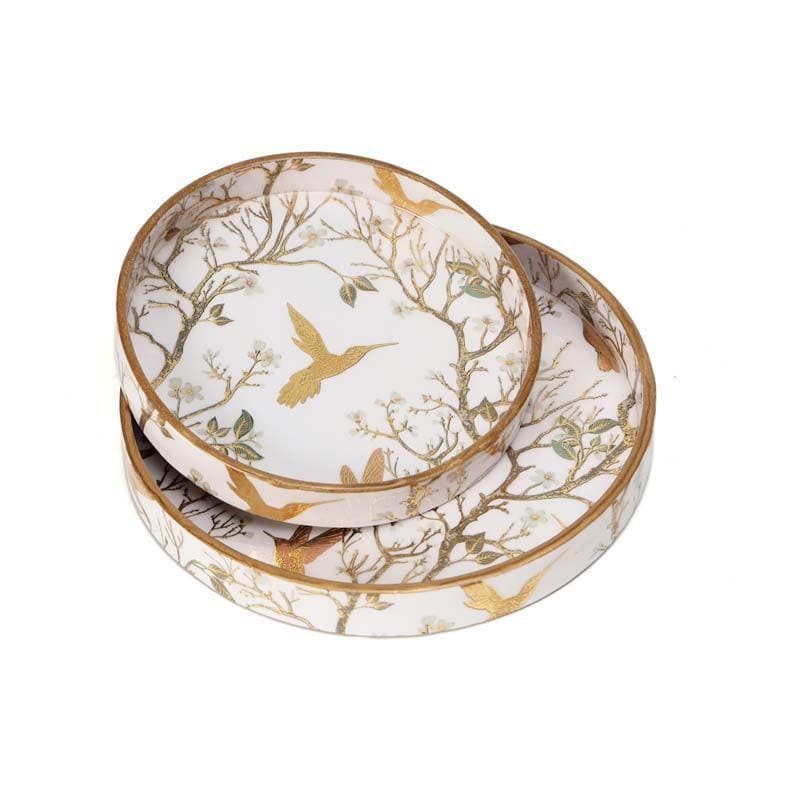 Buy Chinese Glory Tray - Set Of Two Serving Tray from Vaaree