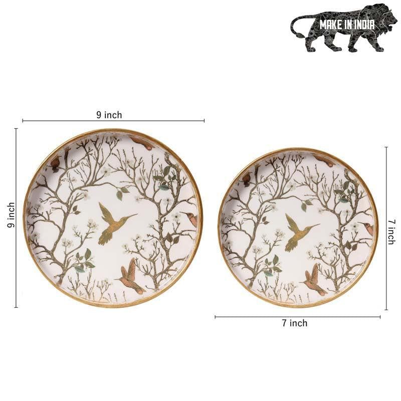 Buy Chinese Glory Tray - Set Of Two Serving Tray from Vaaree