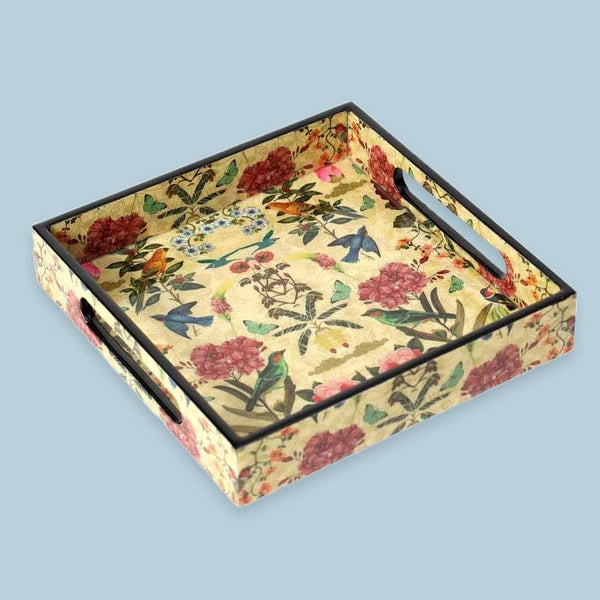 Buy Tray - Chintz Glimmer Serving Tray at Vaaree online