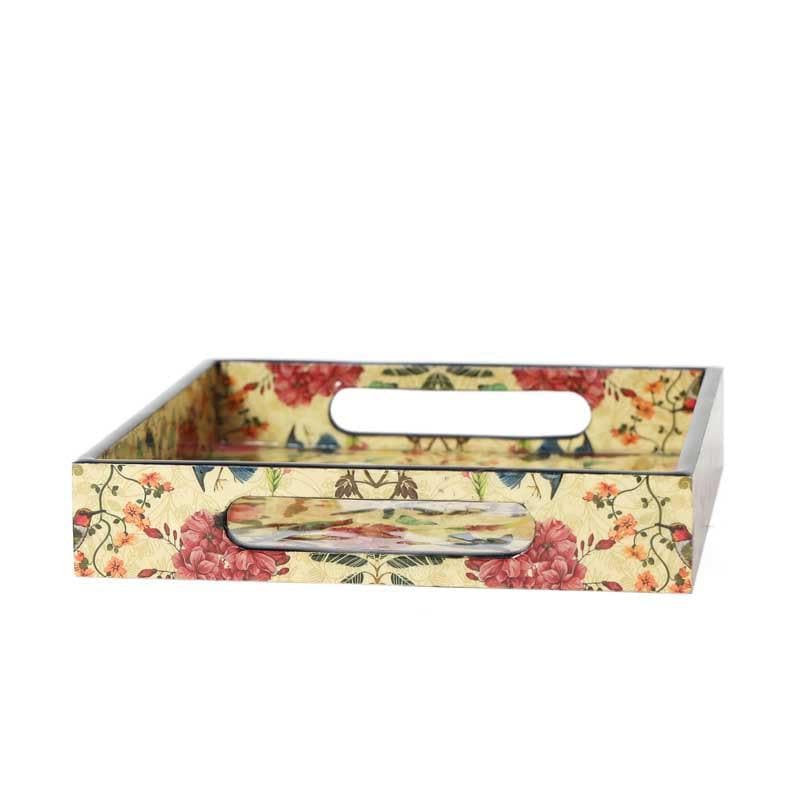 Buy Chintz Glimmer Serving Tray Serving Tray from Vaaree