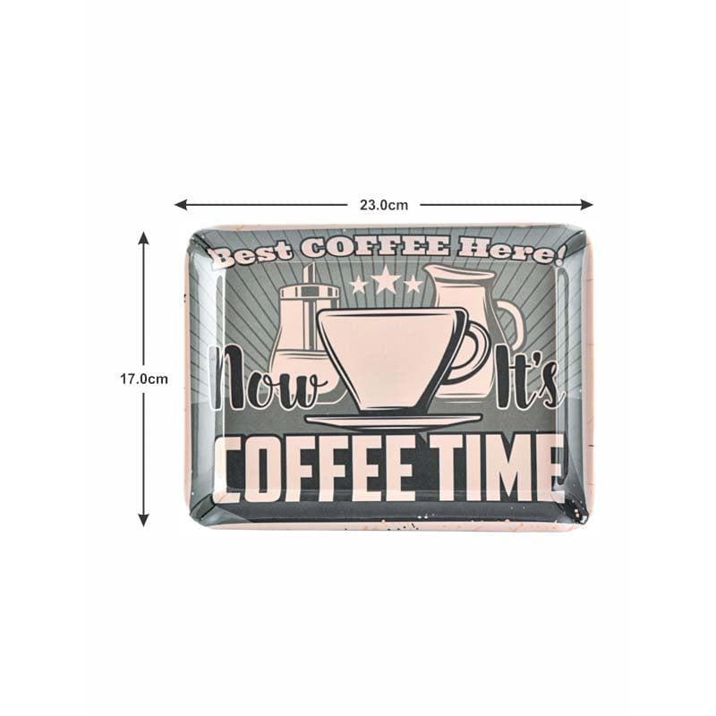 Buy Coffee Lovers Serving Tray - Set Of Three Serving Tray from Vaaree