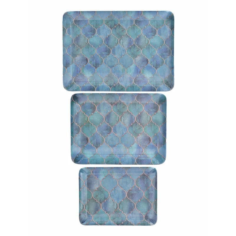 Buy Moroccan Fervour Serving Tray - Set Of Three Serving Tray from Vaaree