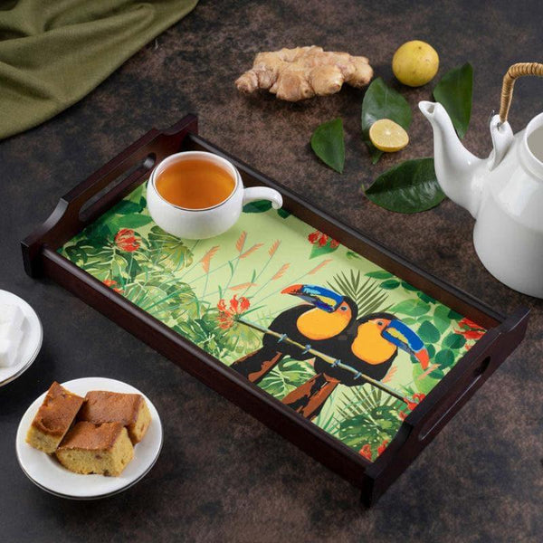 Buy Tropi Toucan Wooden Serving Tray Serving Tray from Vaaree