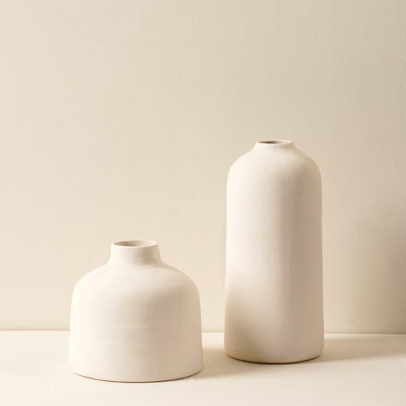 Buy Abbot Vase (White) - Set Of Two Vase from Vaaree