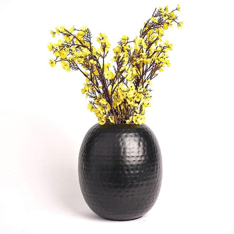 Buy Agapy Metal Vase - Black Vase from Vaaree