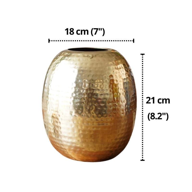 Buy Agapy Metal Vase - Gold Vase from Vaaree