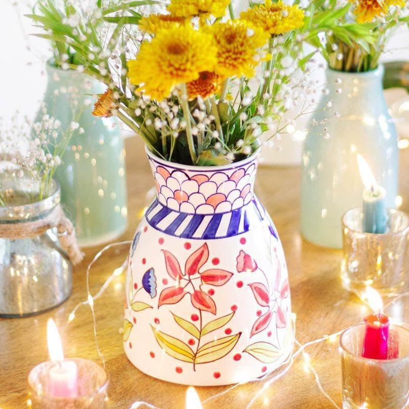 Buy Aiden Handpainted Vase Vase from Vaaree