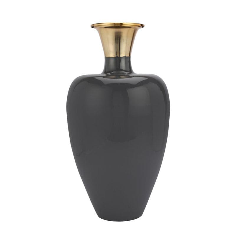 Buy Aldrich Vase - Grey Vase from Vaaree