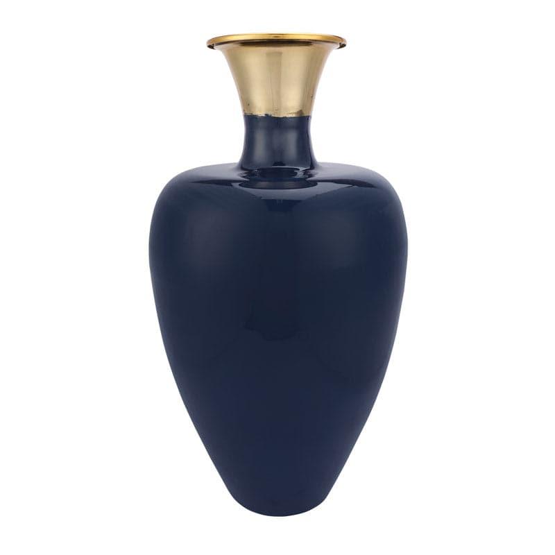 Buy Aldrich Vase - Teal Blue Vase from Vaaree