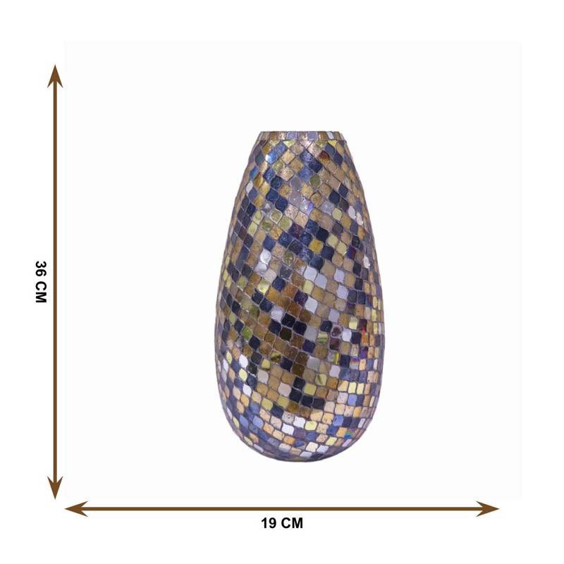 Buy Arminta Multicolored Mosaic Vase Vase from Vaaree