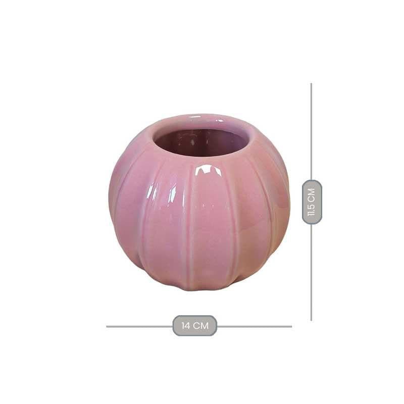 Buy Artsy Globe Vase - Pink Vase from Vaaree