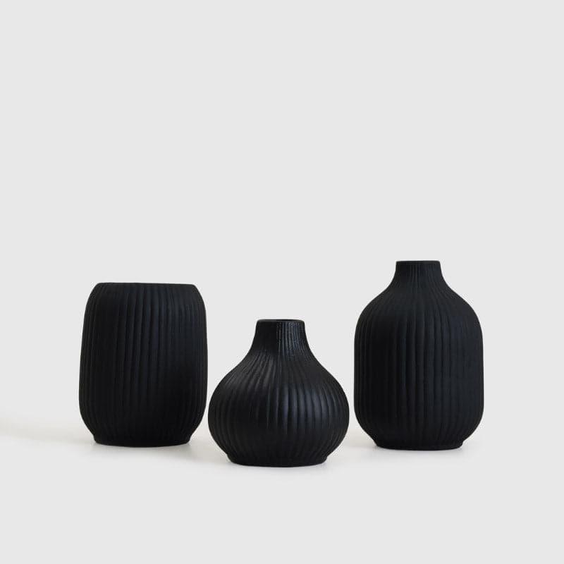 Vase - Bisto Vase (Black) -Set Of Three