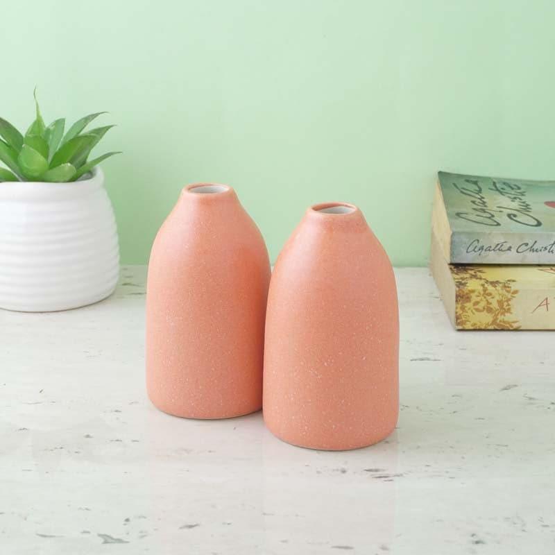 Buy Blush Bang Ceramic Vase - Set Of Two Vase from Vaaree