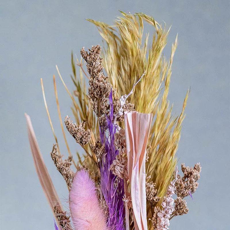 Buy Vase - Botanica Natural Dried Flowers Bouquet In Glass Vase at Vaaree online