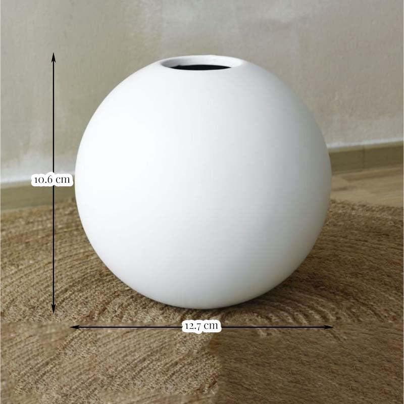 Buy Caim Vase - White Vase from Vaaree