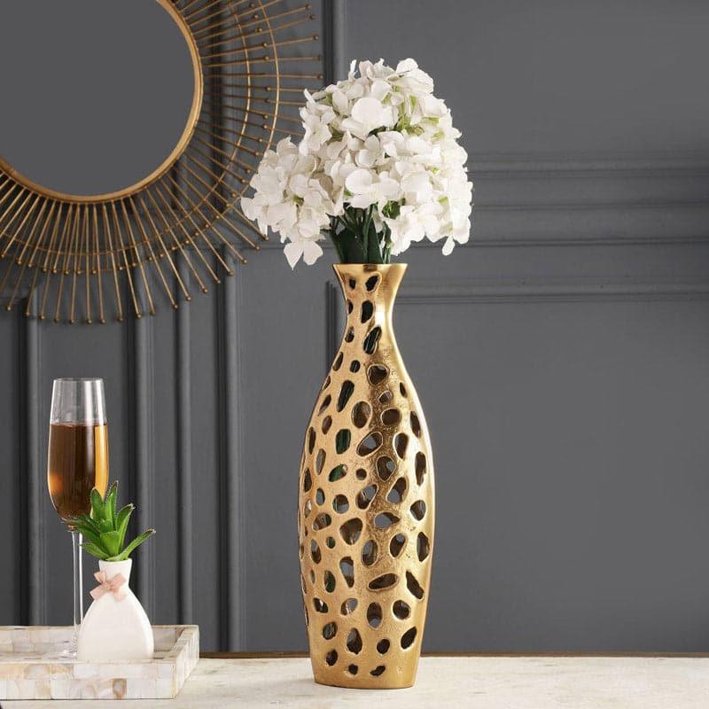 Buy Cleome Charm Vase (Big) - Gold Vase from Vaaree