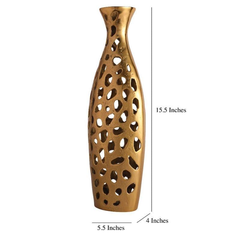 Buy Cleome Charm Vase (Big) - Gold Vase from Vaaree