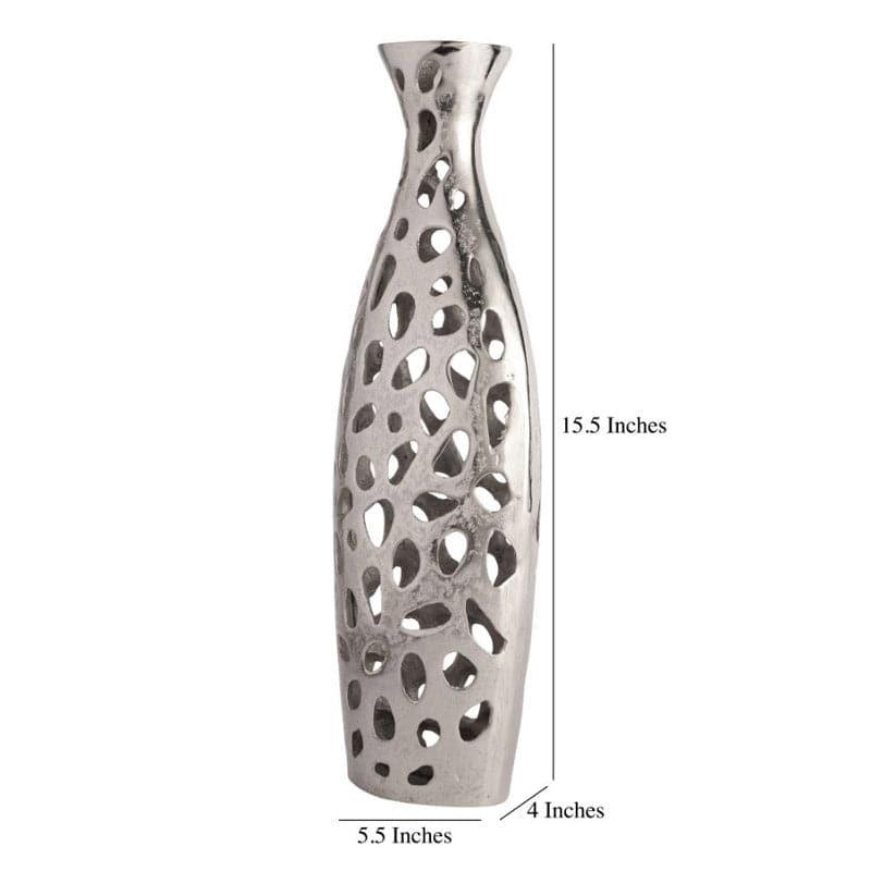 Buy Cleome Charm Vase (Big) - Silver Vase from Vaaree