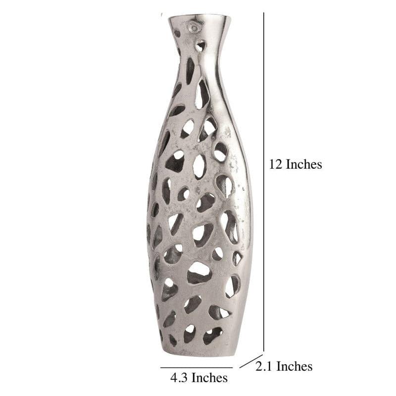 Buy Cleome Charm Vase (Small) - Silver Vase from Vaaree