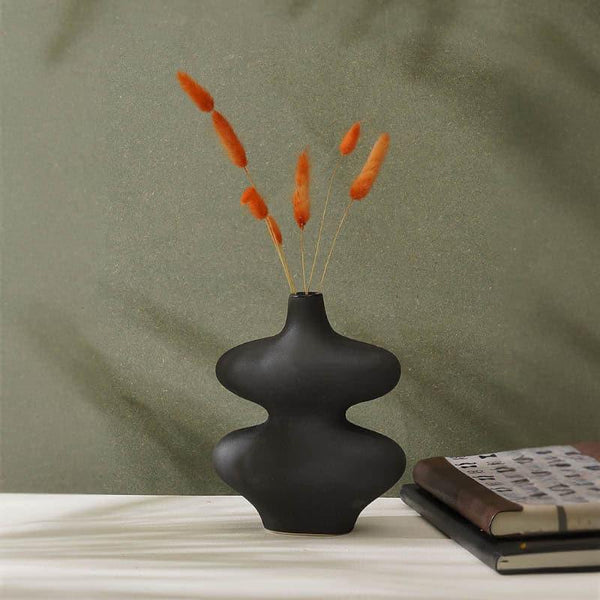Buy Vase - Curio Mezo Vase - Black at Vaaree online