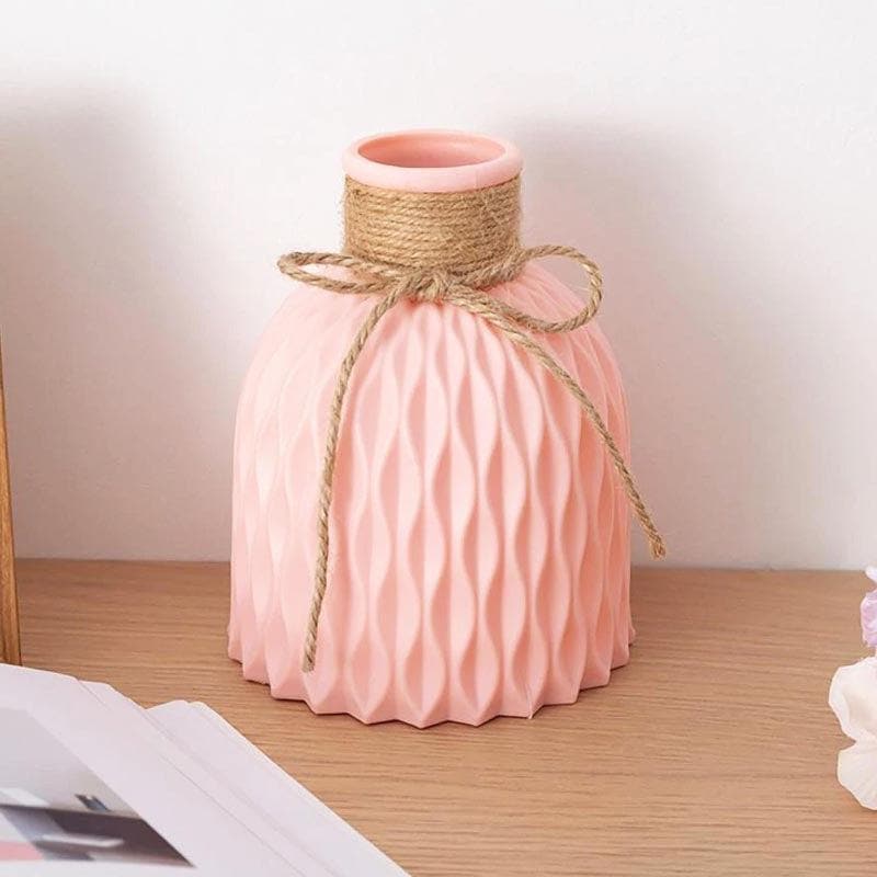 Buy Curvy Charm Vase - Pink Vase from Vaaree