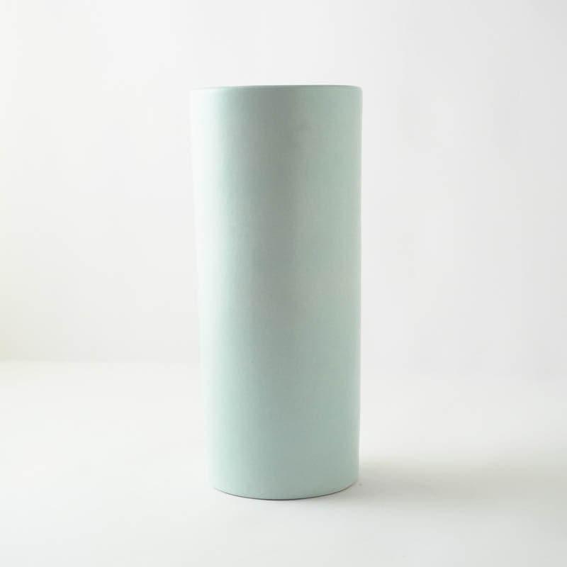 Buy Cylindric Vase - Light Blue Vase from Vaaree