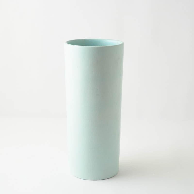 Buy Cylindric Vase - Light Blue Vase from Vaaree