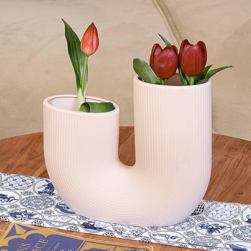 Buy Dally Valley Vase - Pink Vase from Vaaree