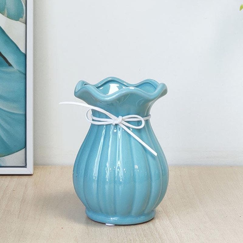 Buy Eclectic Elegance Vase - Blue Vase from Vaaree