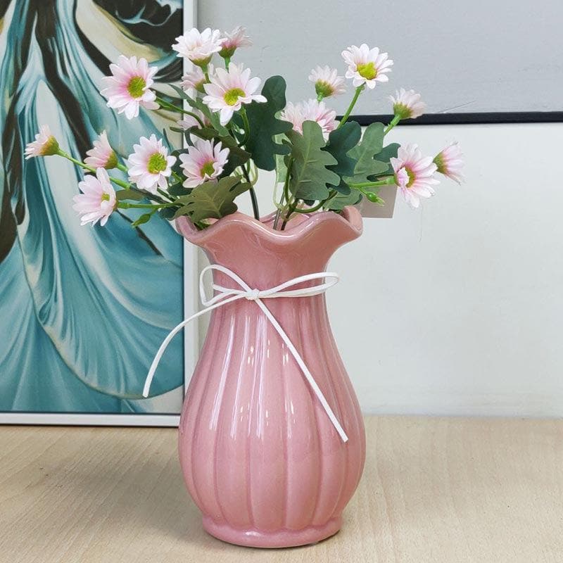 Buy Eclectic Elegance Vase - Pink Vase from Vaaree