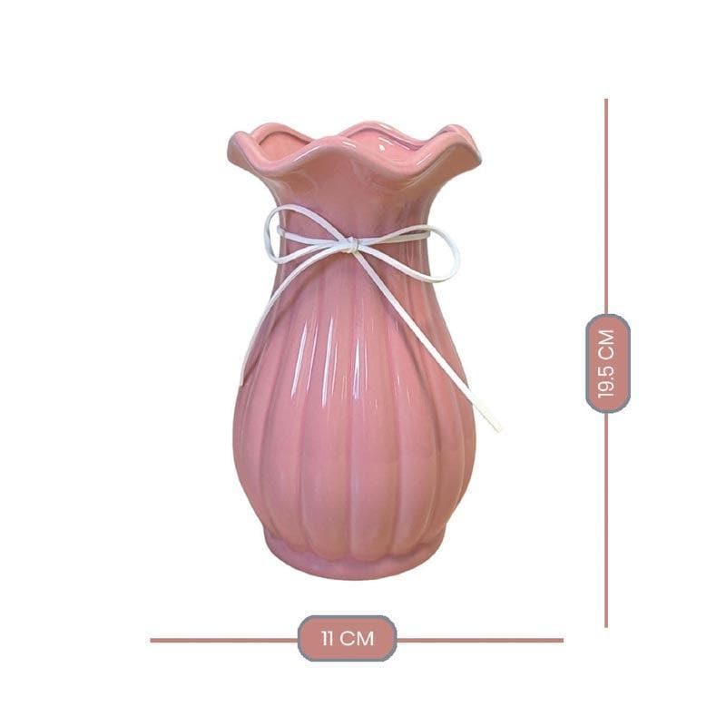 Buy Eclectic Elegance Vase - Pink Vase from Vaaree