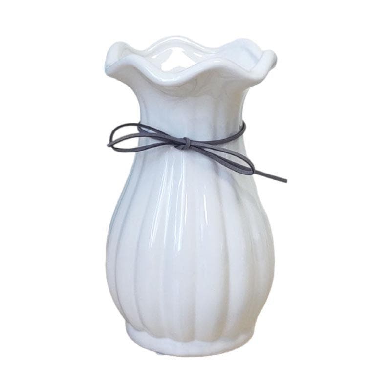 Buy Eclectic Elegance Vase - White Vase from Vaaree