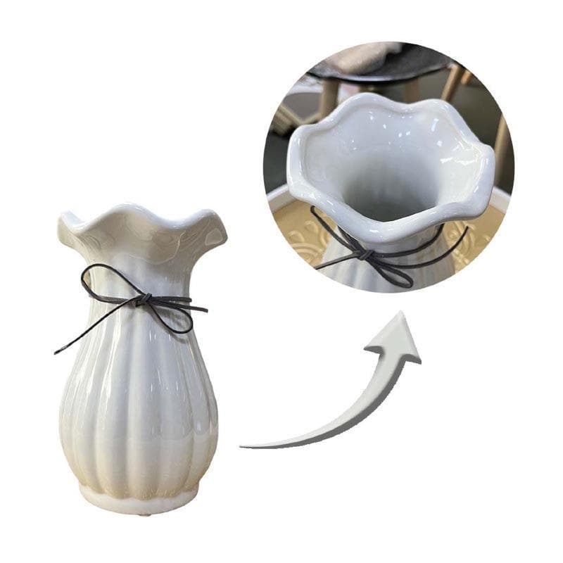 Buy Eclectic Elegance Vase - White Vase from Vaaree