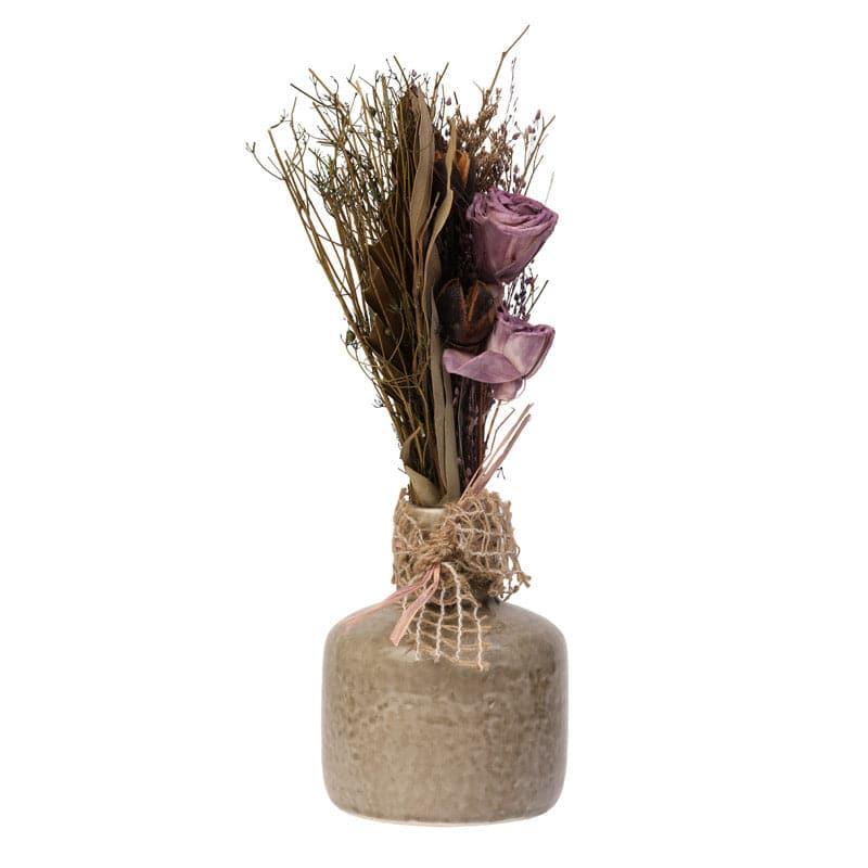 Buy Edolie Vase With Dry Flowers - Lavender Vase from Vaaree