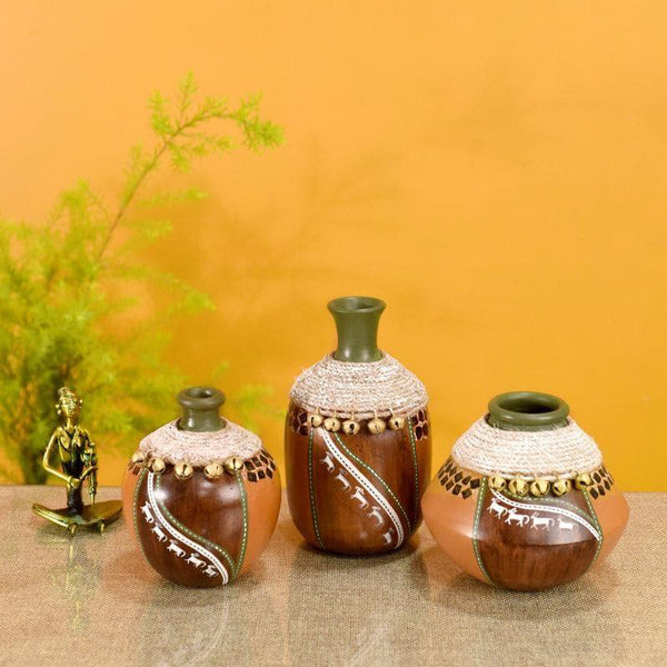Vase - Eliana Terracotta Vase - Set Of Three
