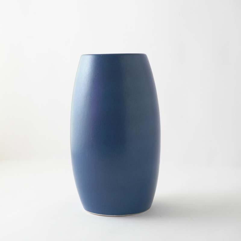 Buy Elli Ceramic Vase - Nordic Blue Vase from Vaaree