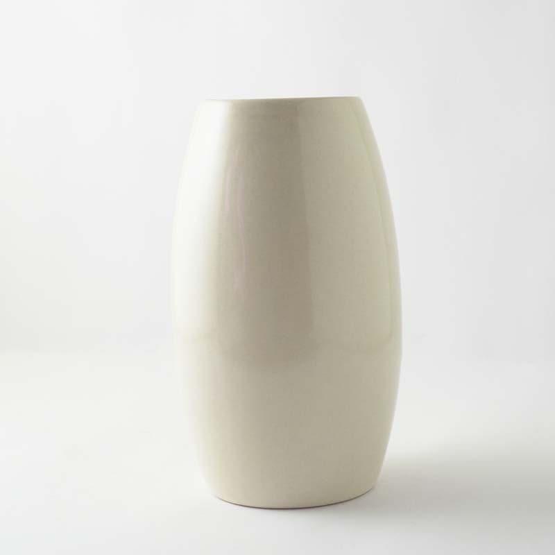 Buy Elli Ceramic Vase - Nordic White Vase from Vaaree