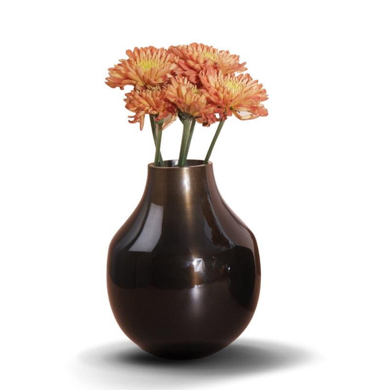 Buy Elosi Metal Vase - Antique Copper Vase from Vaaree