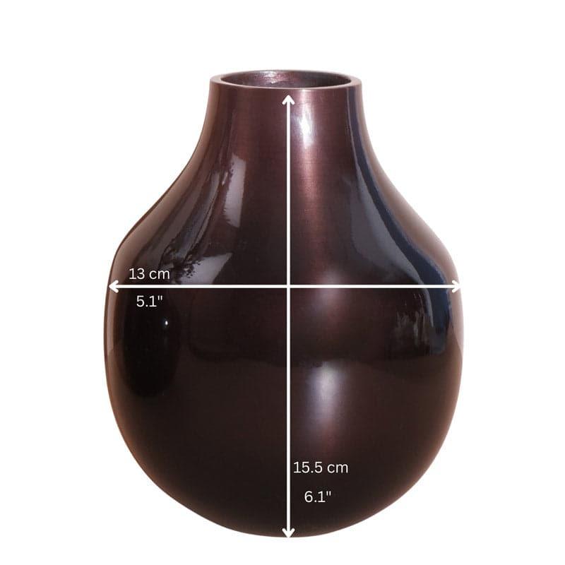 Buy Elosi Metal Vase - Antique Copper Vase from Vaaree