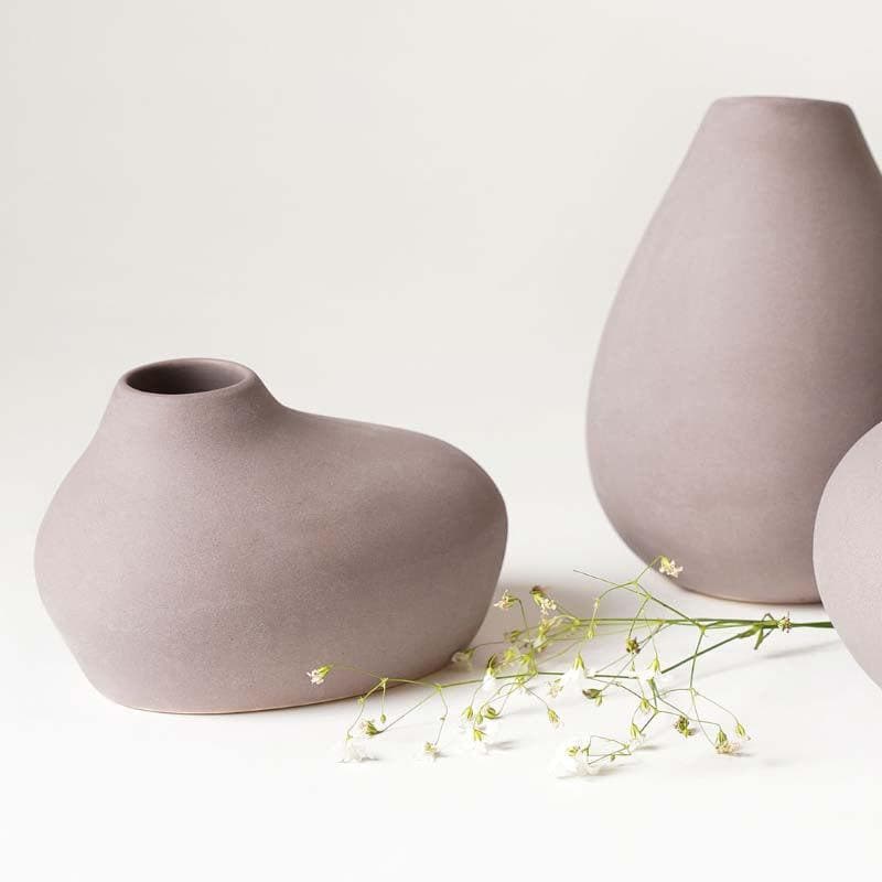 Buy Esoteric Vases (Purple) - Set of Three Vase from Vaaree