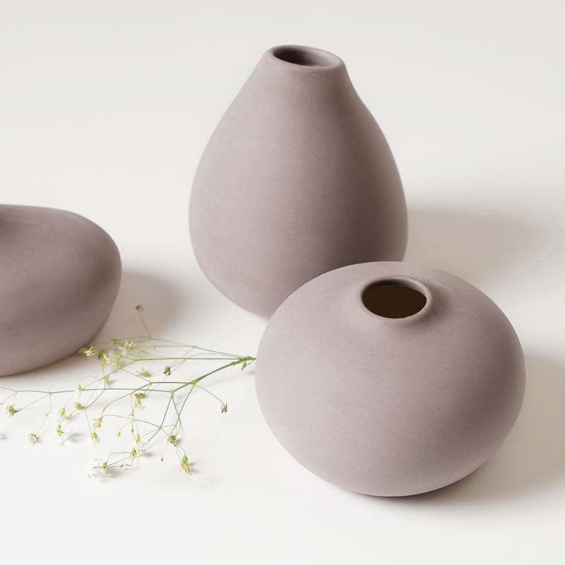 Buy Esoteric Vases (Purple) - Set of Three Vase from Vaaree