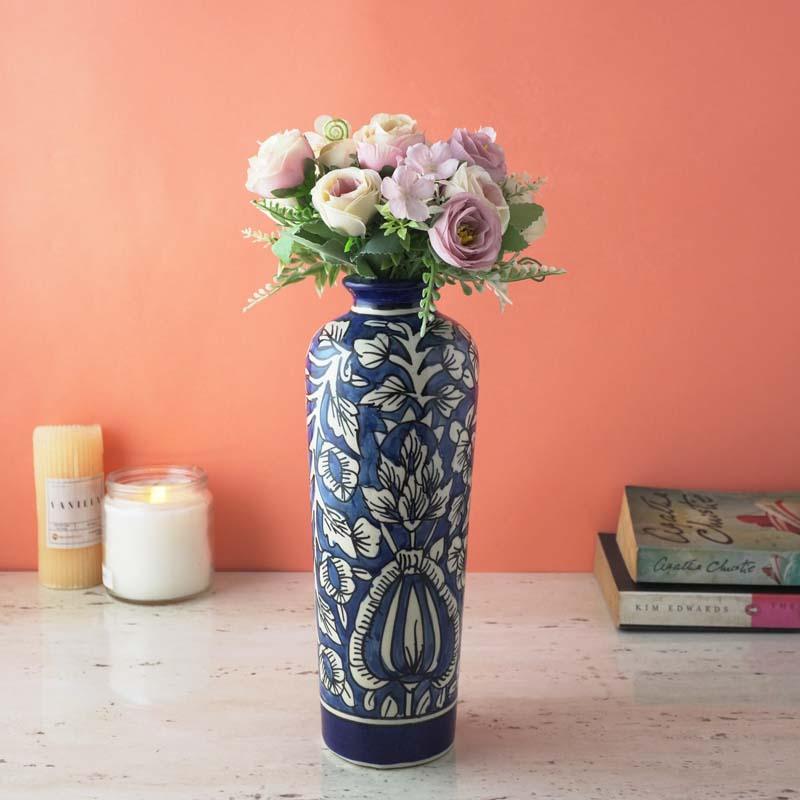 Buy Ethnic Florix Ceramic Vase Vase from Vaaree