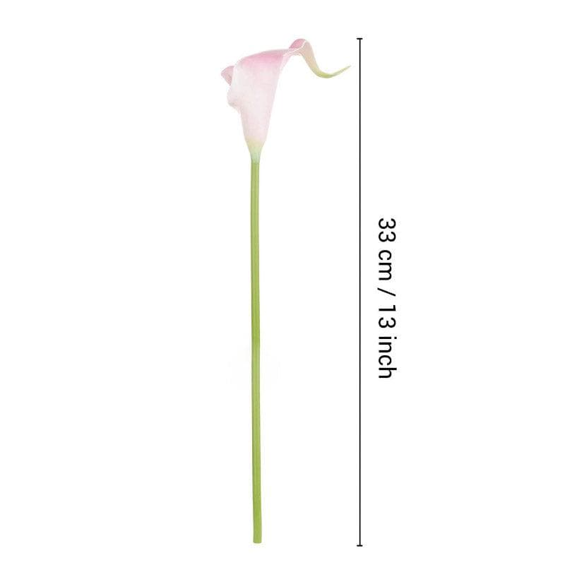 Buy Faux Calla Lily Bunch With Vase - Set Of Ten Vase from Vaaree