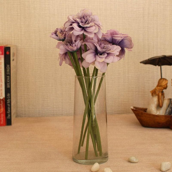 Vase - Faux Lavender Bunch With Vase - Set Of Nine