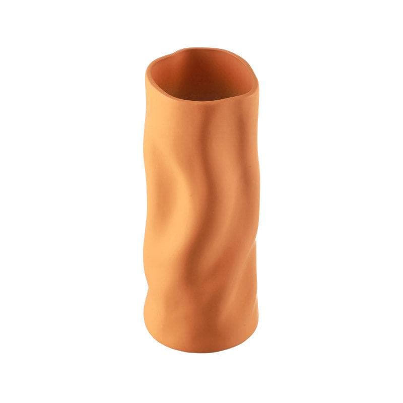 Buy Flowy Fara Vase - Brown Vase from Vaaree